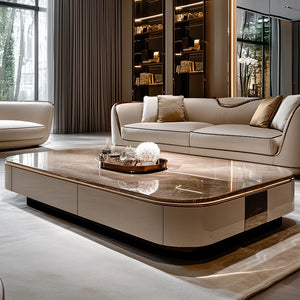 Table basse italienne luxe marbre