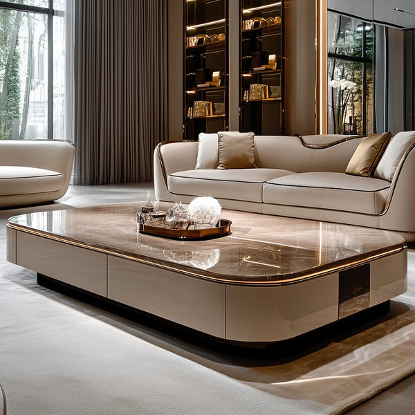 Table basse italienne luxe marbre