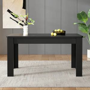 Table à manger noire contemporaine