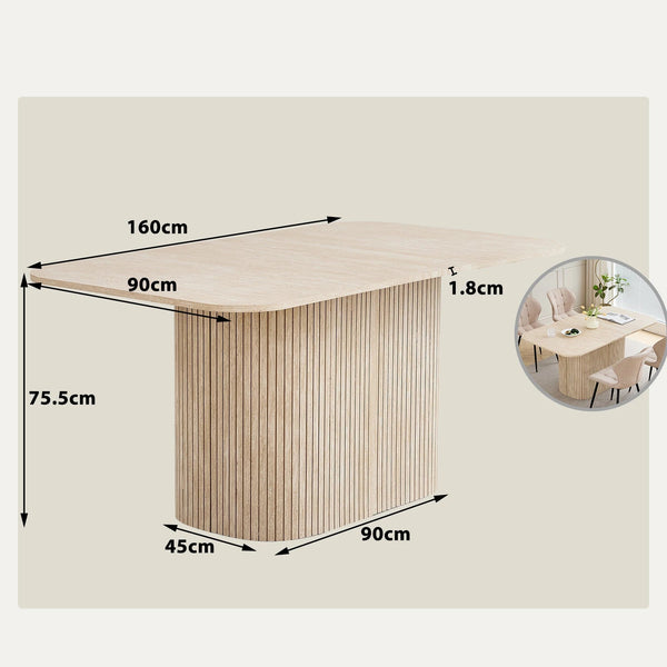 Table à manger bois moderne rectangulaire