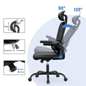 Chaise de bureau ergonomique noire