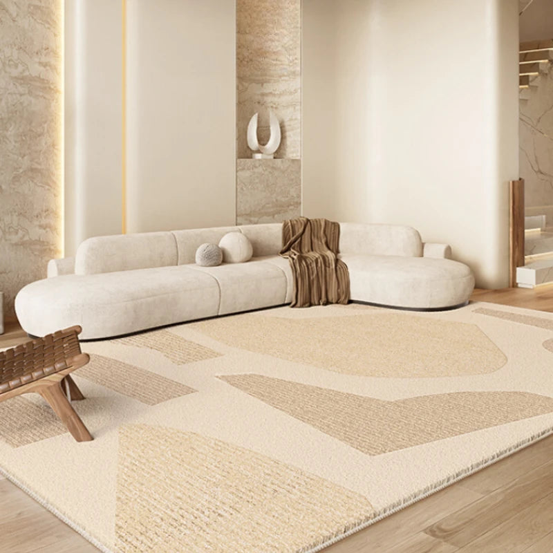 Tapis salon style cream doux