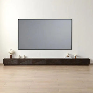 Meuble TV bas design nervuré