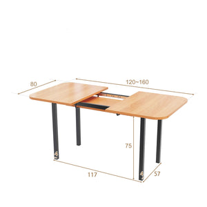 Table à manger extensible bois clair