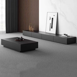 Meuble TV moderne noir mat