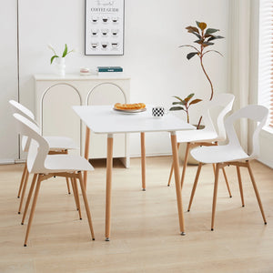 Chaise de salle à manger blanche scandinave
