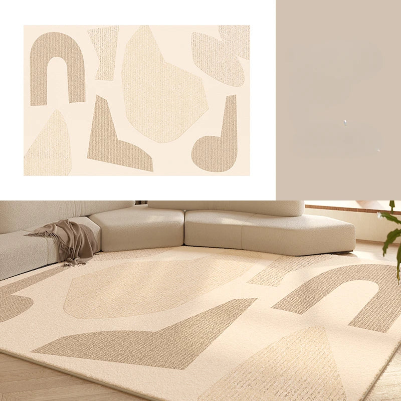 Tapis salon style cream doux