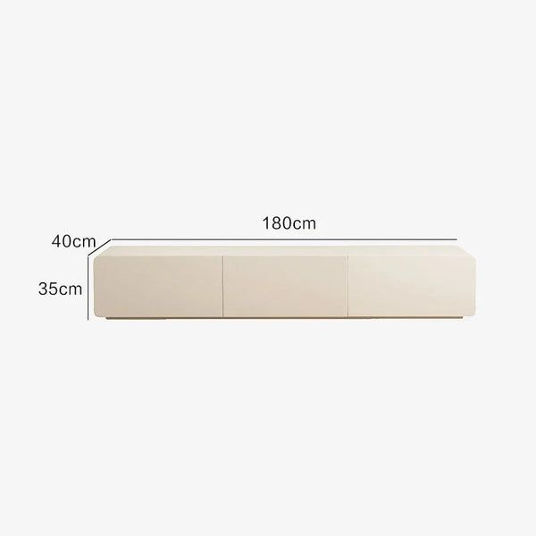 Meuble TV blanc crème scandinave
