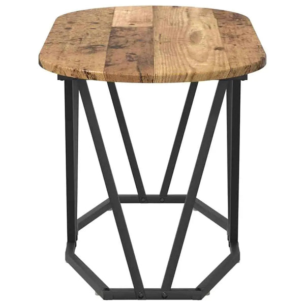 Table basse bois métal industrielle