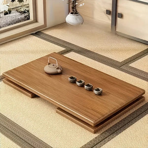 Table basse japonaise bambou pliable
