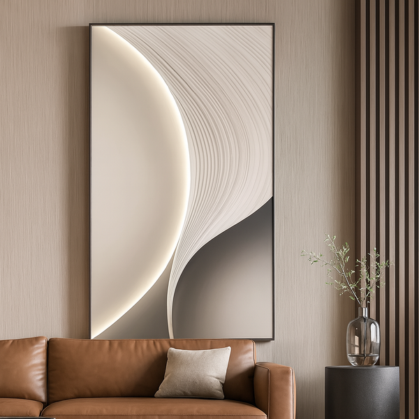 Tableau mural LED abstrait design