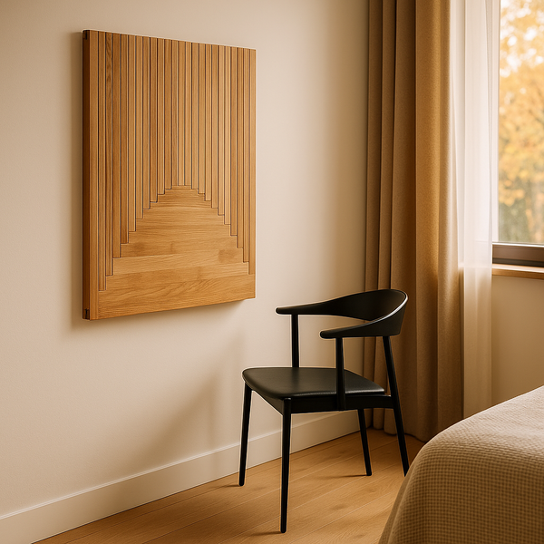 Table murale pliante bois massif design