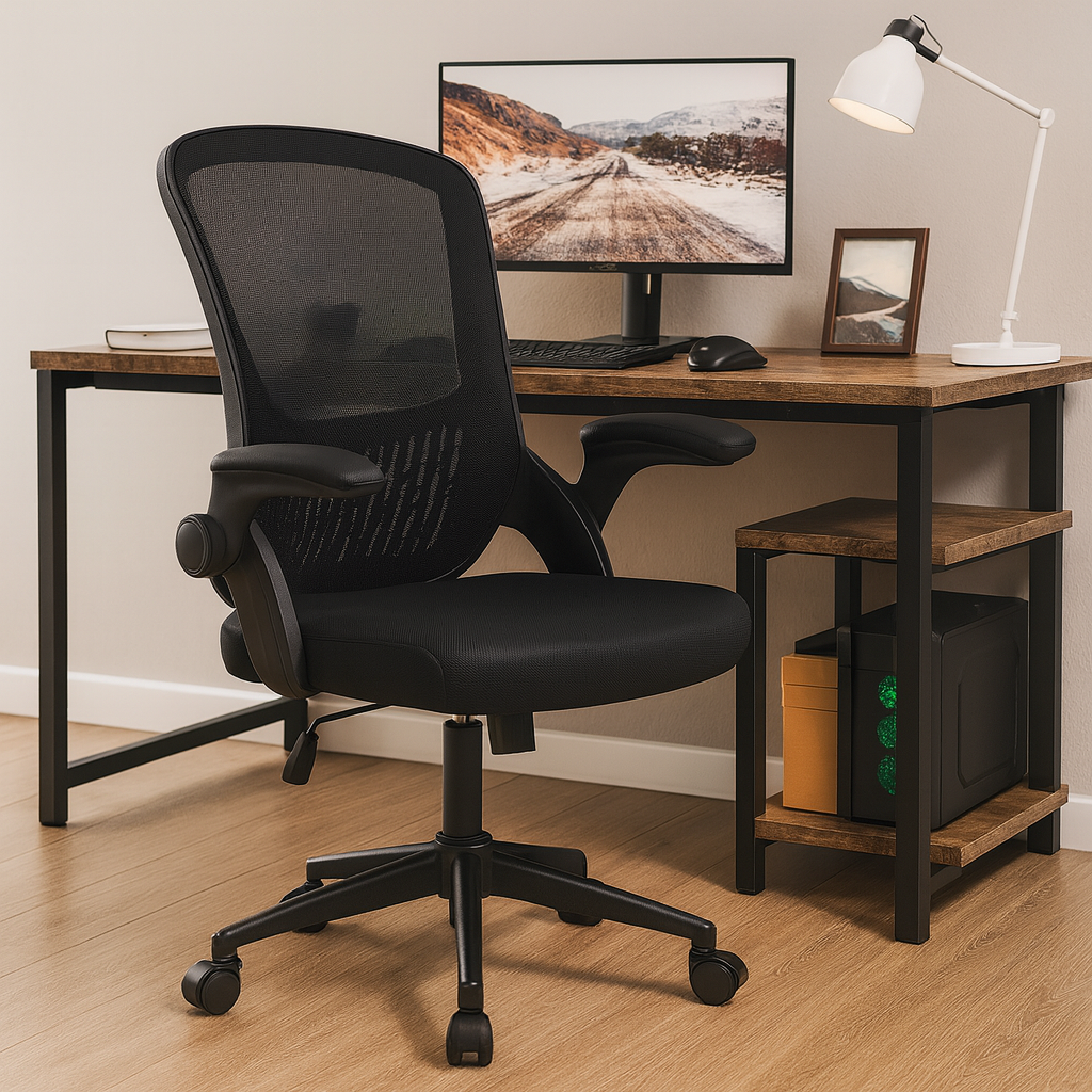 Chaise de bureau ergonomique noire