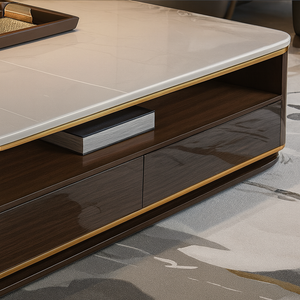 Table basse rectangulaire marbre luxe